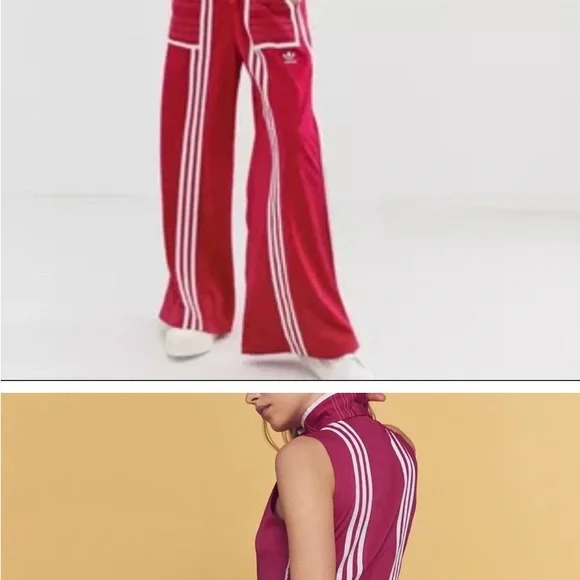 adidas Black and White Striped Jumpsuit - Picture 4 of 5